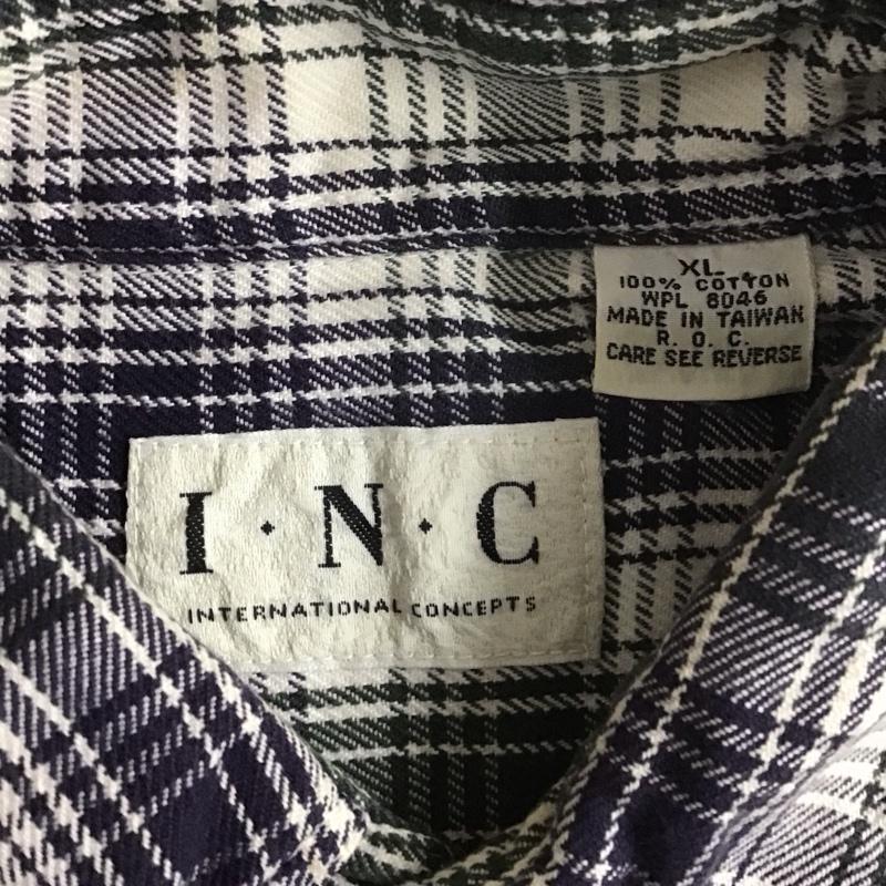 古着 USED シャツ、ブラウス 長袖 ボタンダウン 胸ポケット XL チェック 白 / ホワイト / X 緑 / グリーン / X 紺 / ネイビー / メンズ USED 古着 中古 10107827