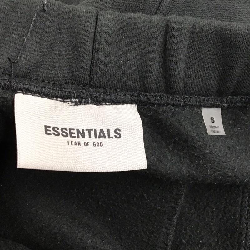 エッセンシャルズ ESSENTIALS パンツ ワークパンツ、ペインターパンツ スウェットパンツ ジャージ カジュアルパンツ ワイドパンツ S ロゴ、文字 黒 / ブラック /  メンズ USED 古着 中古 10123903