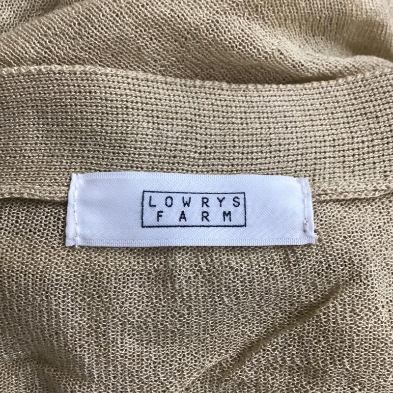 ローリーズファーム LOWRYS FARM カーディガン 長袖 FREE 無地 ベージュ / ベージュ / レディース USED 古着 中古 10105878