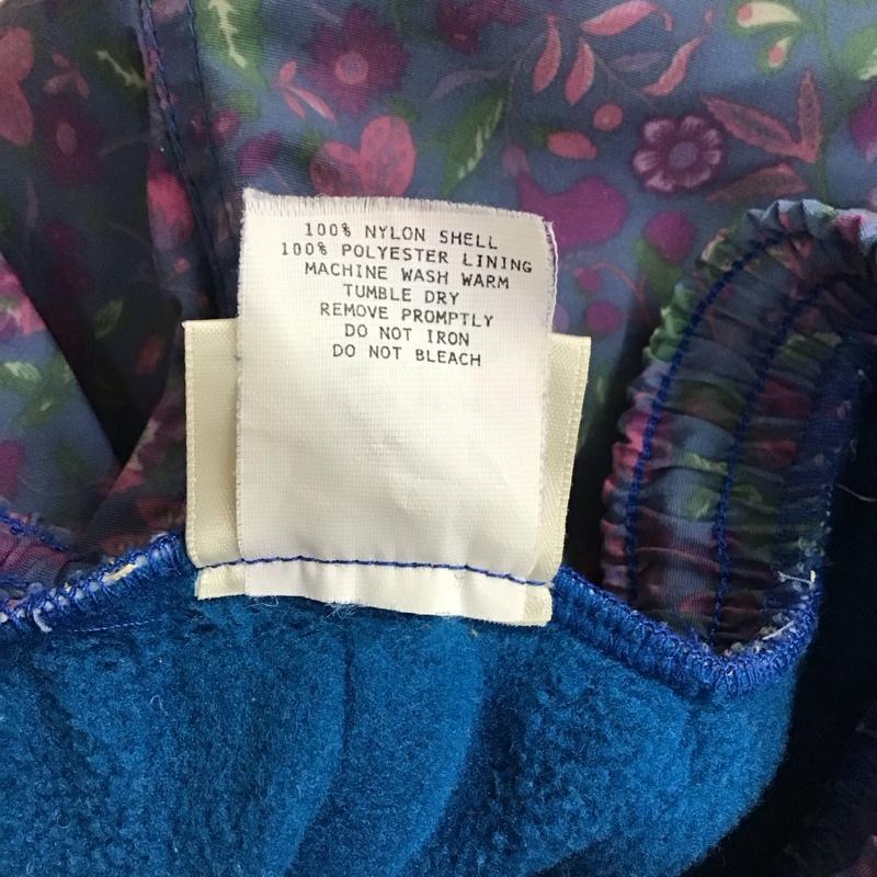 エルエルビーン L.L.Bean セットアップ セットアップ WARM UP ジャケット パンツ セット 裏フリース スノーウェア キッズ XXS 花柄 マルチカラー / マルチカラー / ガールズ USED 古着 中古 10117758