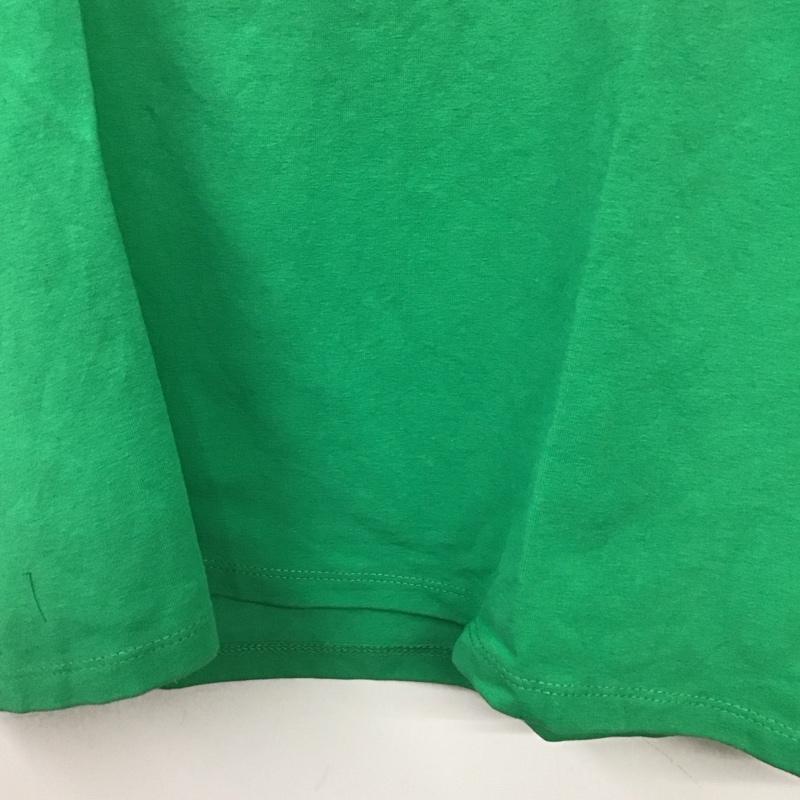 ザラ ZARA Tシャツ 半袖 M ロゴ、文字 X プリント 緑 / グリーン / レディース USED 古着 中古 10130404