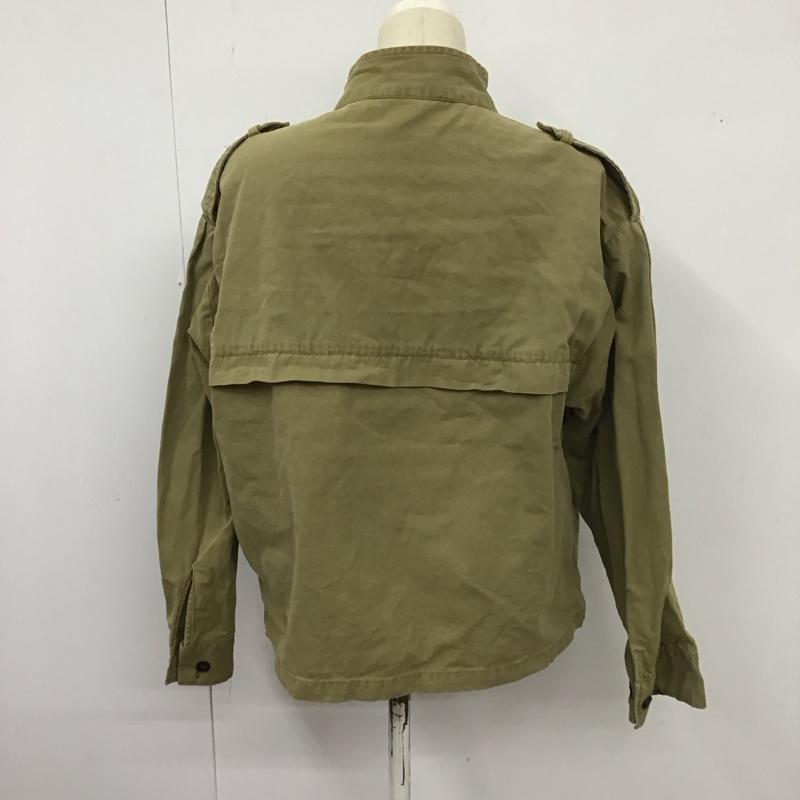 ザラ ZARA ジャケット、上着 ジャケット、ブレザー ジャケット アウター ノーカラージャケット ミリタリージャケット M 無地 カーキ / カーキ / レディース USED 古着 中古 10127405