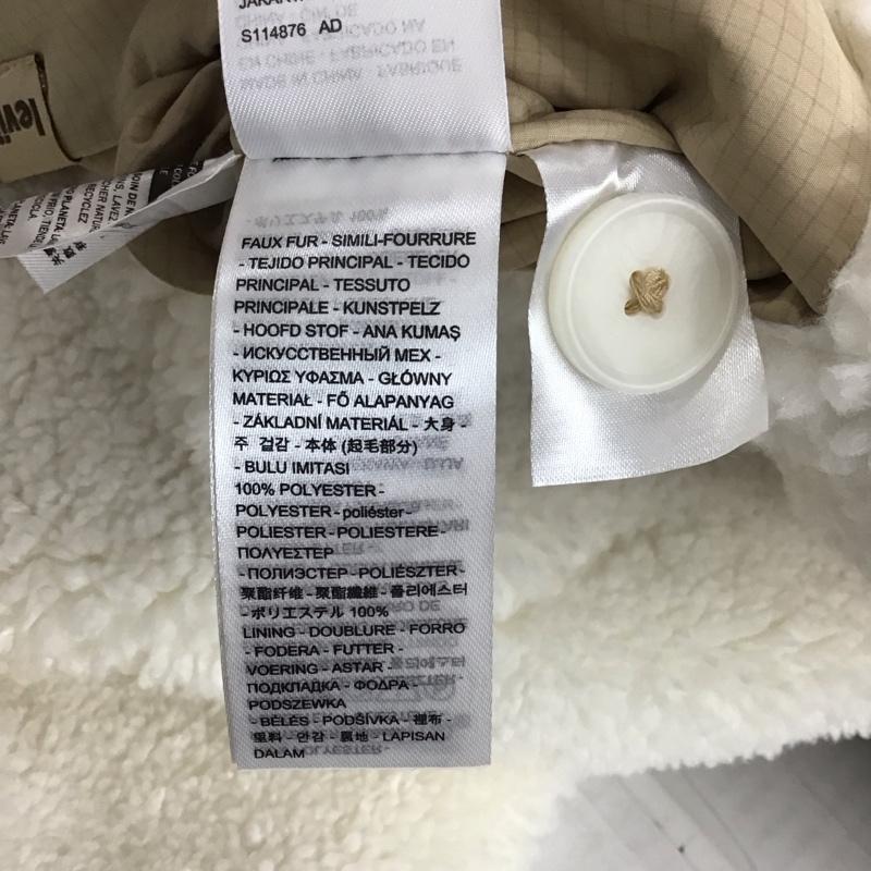 リーバイス Levi s ジャケット、上着 ジャケット、ブレザー pc9-a3259-0000 リバーシブル ボア M 無地 ベージュ / ベージュ / X 白 / ホワイト / レディース USED 古着 中古 10119755