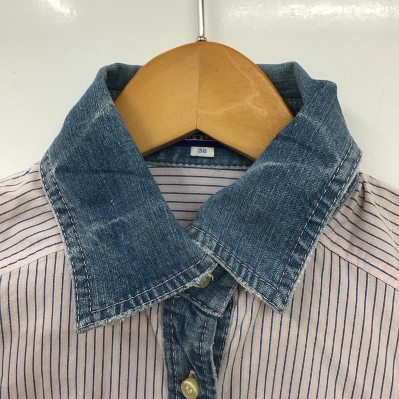 バーバリーブルーレーベル BURBERRY BLUE LABEL シャツ、ブラウス 長袖 38 ストライプ マルチカラー / マルチカラー / レディース USED 古着 中古 10131572