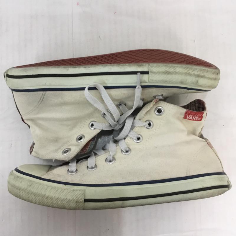 バンズ VANS スニーカー スニーカー V66L-NCK CLASSIC SKOOL HI 23.5cm 箱無 23.5cm 無地 X チェック 白 / ホワイト / レディース USED 古着 中古 10044807