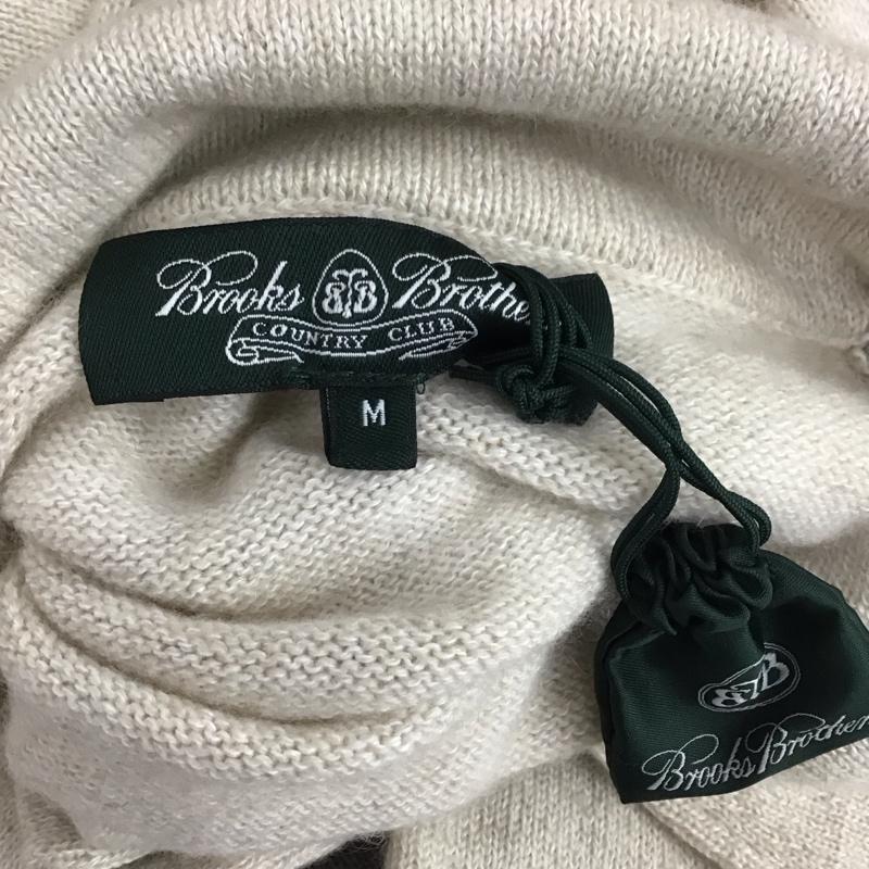 ブルックスブラザーズ BROOKS BROTHERS ニット、セーター 長袖 長袖ニットカットソー ニット セーター カラーネックニット M 無地 ベージュ / ベージュ / メンズ USED 古着 中古 10112557