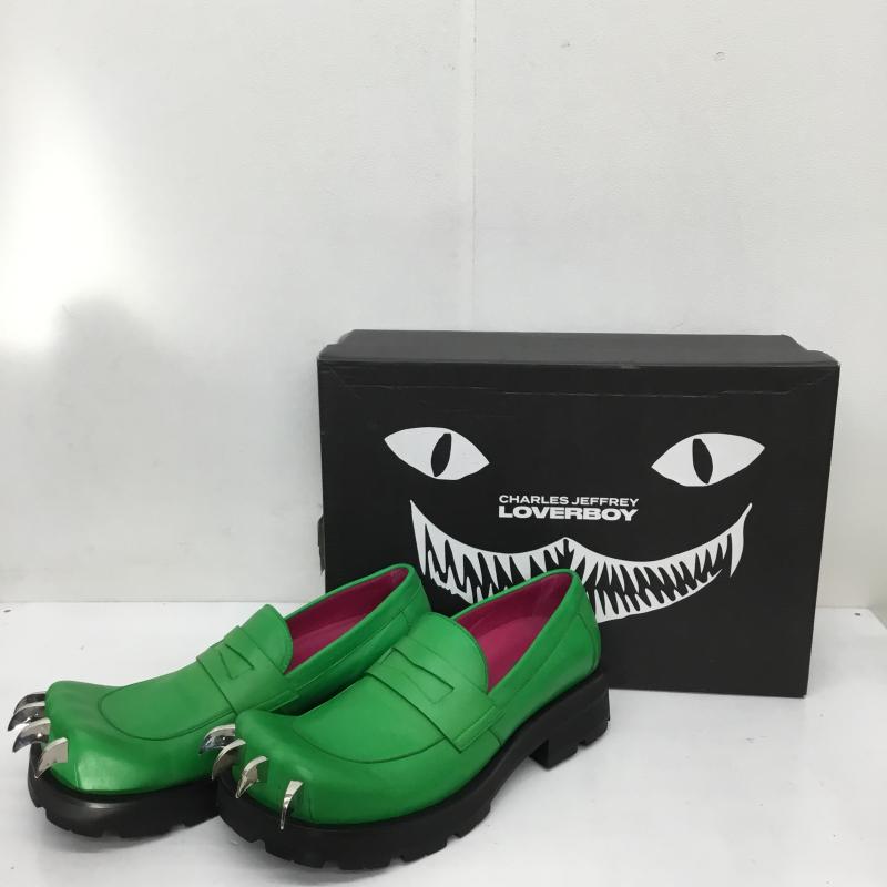 ユーズドクロージング used clothes ローファー ローファー LOVERBOY 26.5cm 無地 緑 / グリーン / メンズ USED 古着 中古 10129987