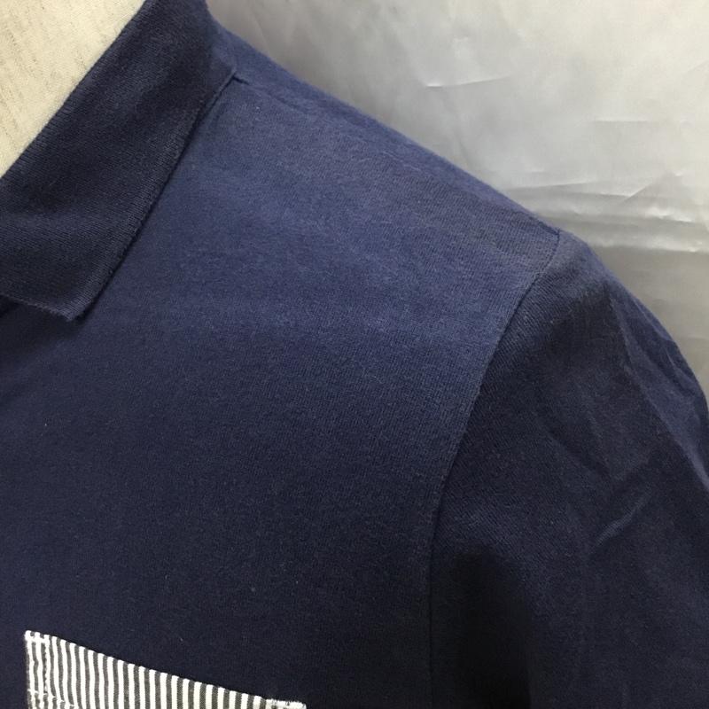 デザインティーシャツストアグラニフ Designtshirtsstoregraniph ポロシャツ 半袖 半袖ポロシャツ カラーシャツ 半袖カットソー S ロゴ、文字 紺 / ネイビー / メンズ USED 古着 中古 10109283