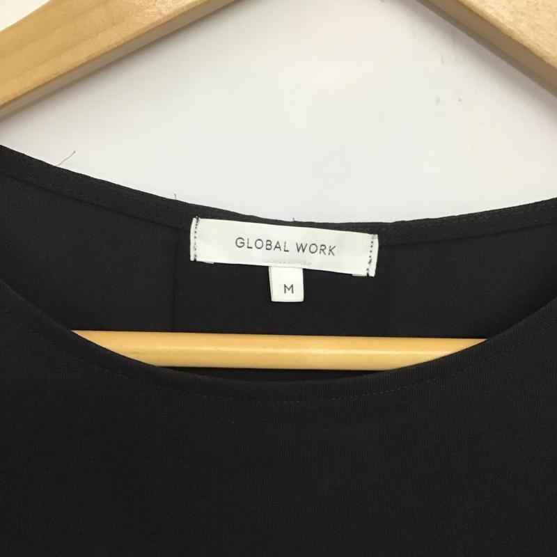 グローバルワーク GLOBAL WORK カットソー 半袖 M 無地 黒 / ブラック / レディース USED 古着 中古 10133176