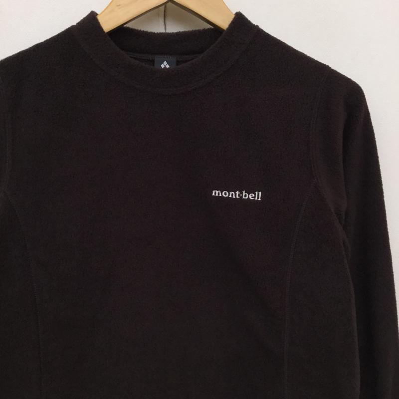モンベル mont-bell トレーナー 長袖 1106754 ライトスウェット M ロゴ、文字 茶 / ブラウン / レディース USED 古着 中古 10138237
