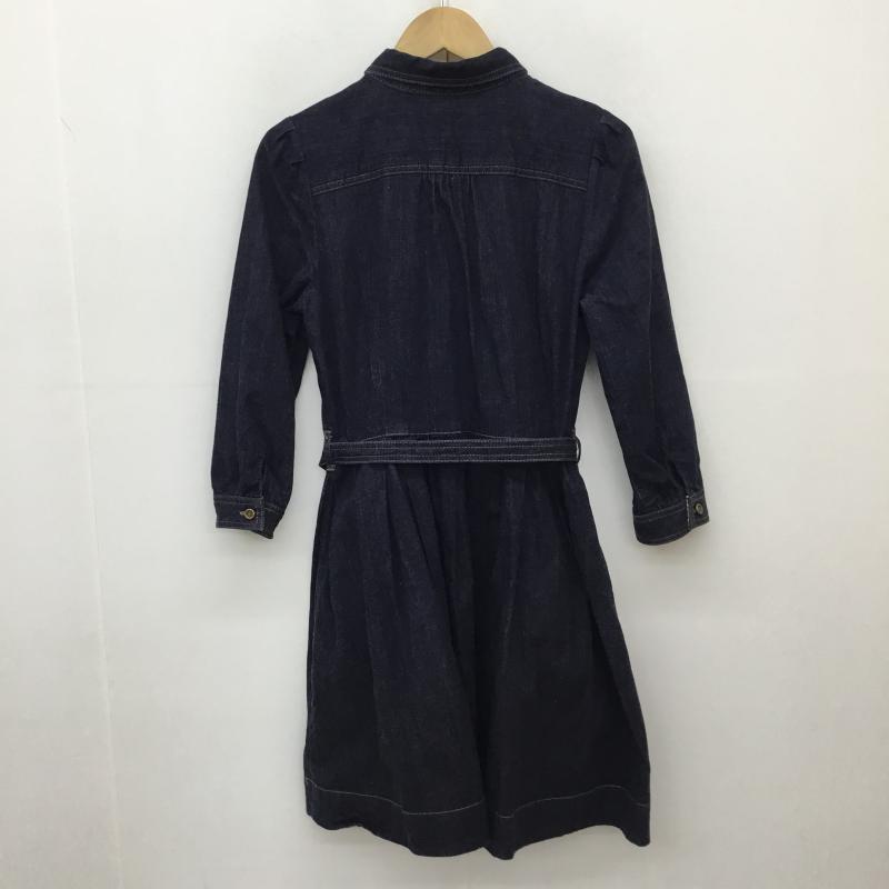 バーバリーブルーレーベル BURBERRY BLUE LABEL ワンピース ひざ丈スカート 38 ロゴ、文字 黒 / ブラック / レディース USED 古着 中古 10137788