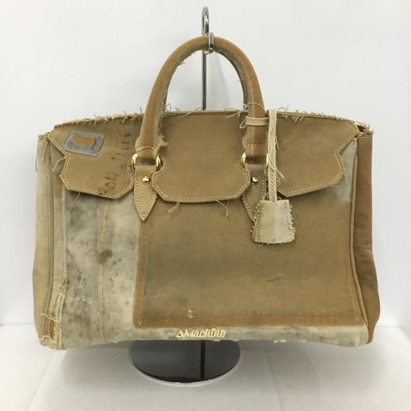 エイマシン A MACHINE トートバッグ トートバッグ vanity hand bag ロゴ、文字 キャメル / キャメル / レディース USED 古着 中古 10133825