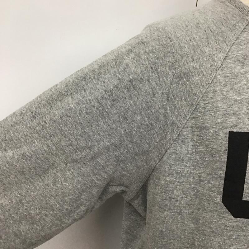 アベイシングエイプ A BATHING APE トレーナー 長袖 長袖カットソー クルーネックカットソー ロングスリーブカットソー プリントトレーナー XL ロゴ、文字 灰 / グレー / メンズ USED 古着 中古 10109786