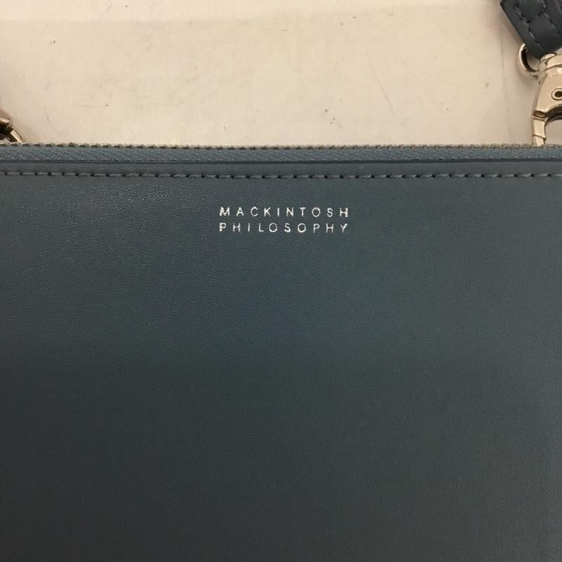 マッキントッシュフィロソフィー MACKINTOSH PHILOSOPH ショルダーバッグ ショルダーバッグ ウォレットバッグ お財布ショルダー ロゴ、文字 青 / ブルー / レディース USED 古着 中古 10129956