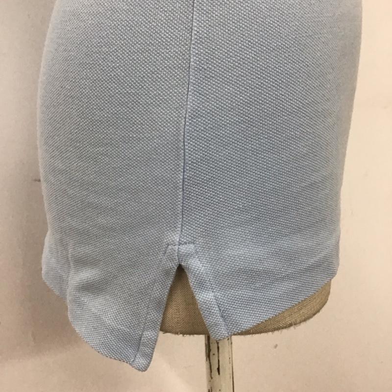 ラルフローレン RALPHLAUREN ポロシャツ 半袖 半袖ポロシャツ カラーシャツ 半袖カットソー S ロゴ、文字 水色 / ライトブルー / レディース USED 古着 中古 10116310