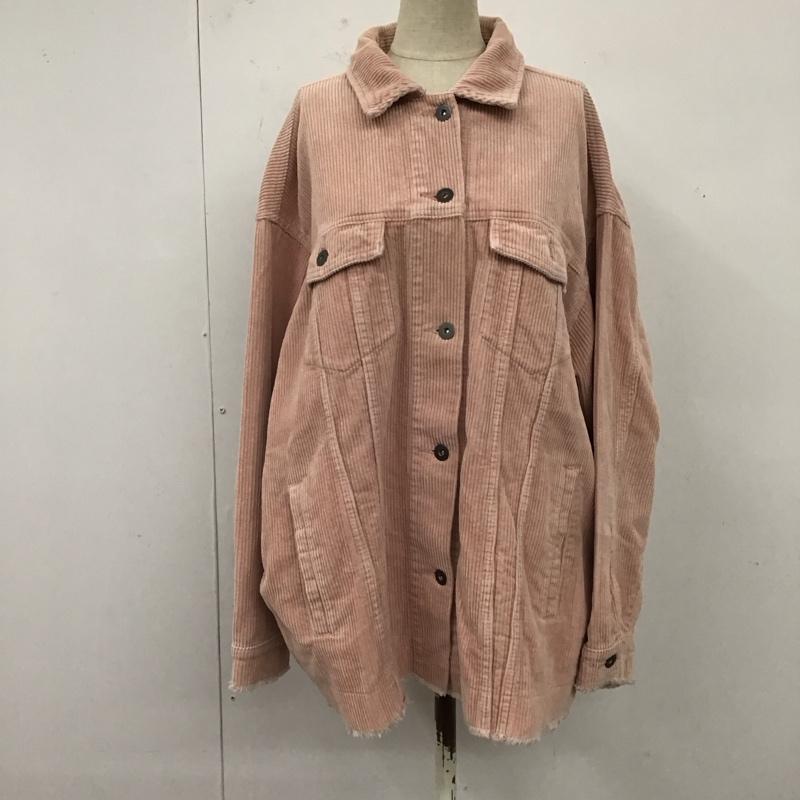 ザラ ZARA ジャケット、上着 ジャケット、ブレザー 8372 721 620 コーデュロイジャケット L 無地 桃 / ピンク / レディース USED 古着 中古 10120351
