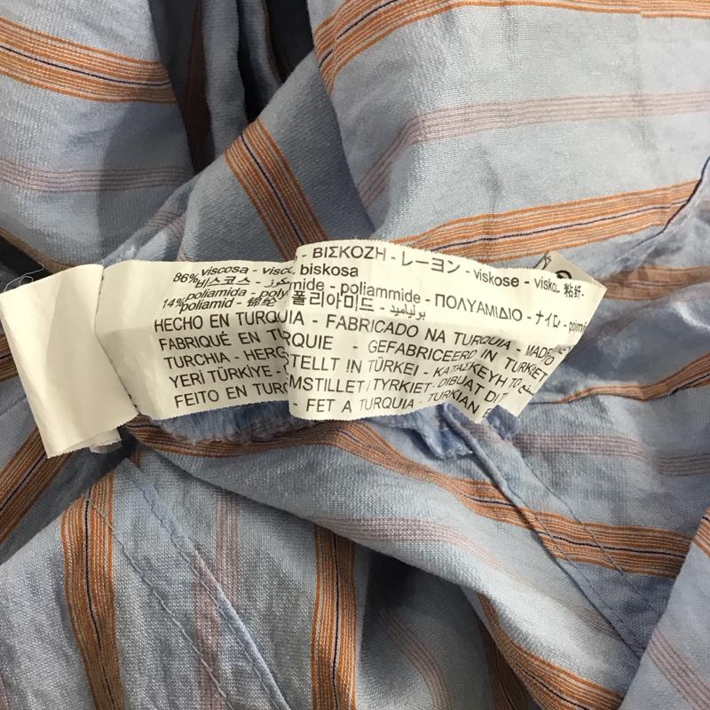 ザラ ZARA シャツ、ブラウス 半袖 S ストライプ マルチカラー / マルチカラー / レディース USED 古着 中古 10139394