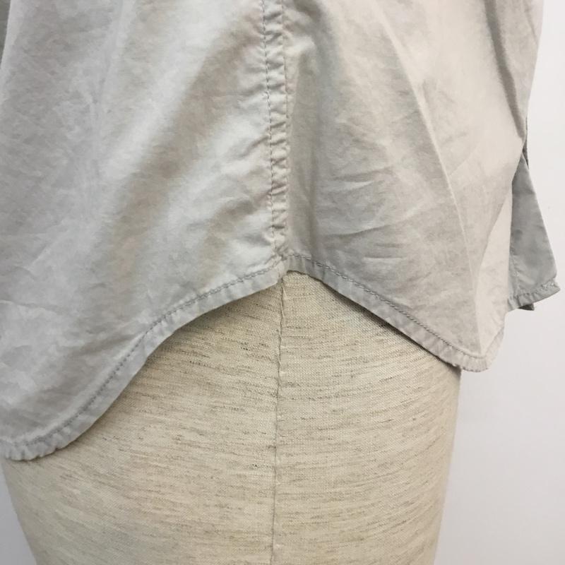 ハレ HARE シャツ、ブラウス 七分袖 S 無地 灰 / グレー / メンズ USED 古着 中古 10046736