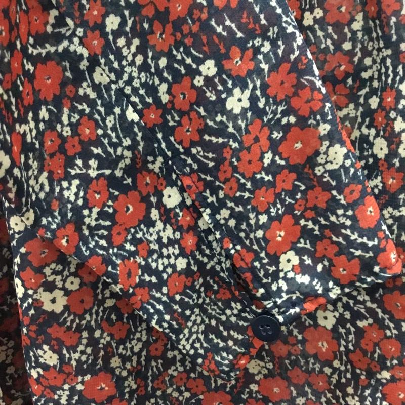 ザラ ZARA カットソー 長袖 S 総柄 マルチカラー / マルチカラー / レディース USED 古着 中古 10121967