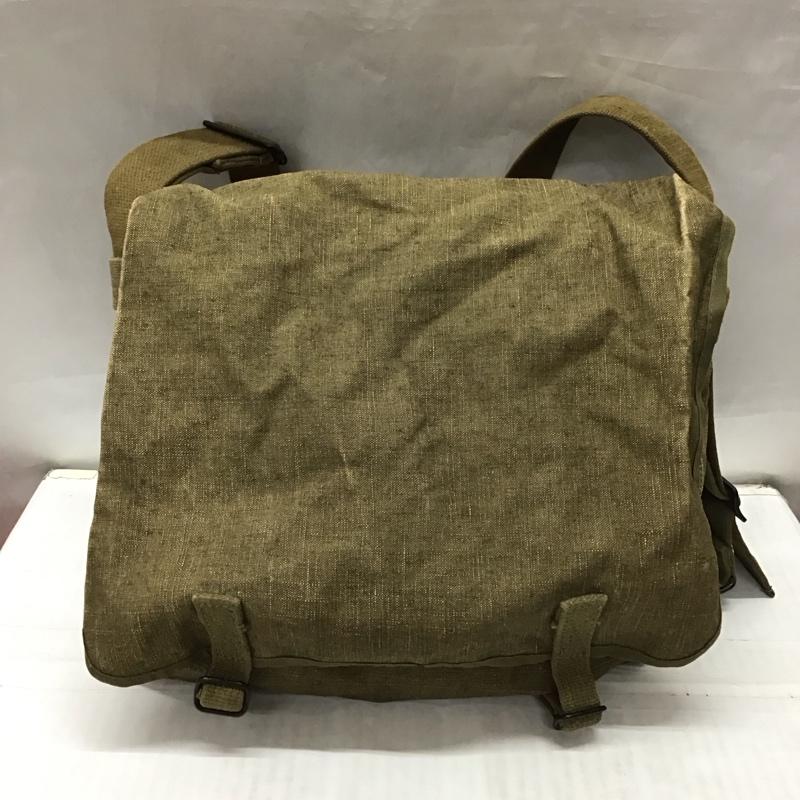 古着 USED ショルダーバッグ ショルダーバッグ ミリタリー フランス軍 リネンショルダー 無地 カーキ / カーキ / メンズ USED 古着 中古 10117912