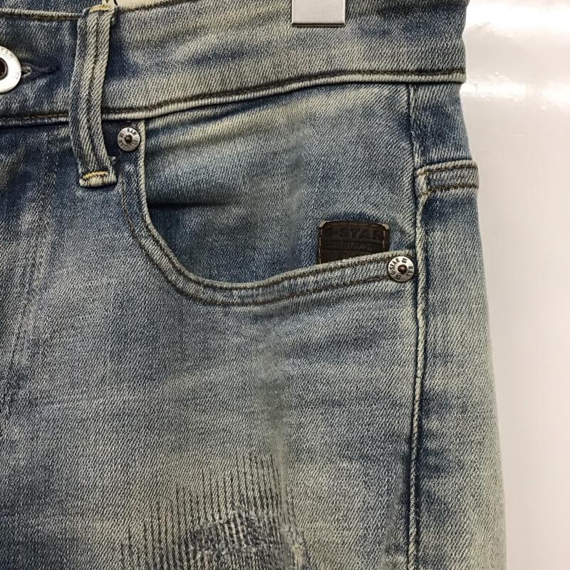 ジースターロゥ G-STAR RAW パンツ デニム、ジーンズ デニムパンツ スリムパンツ カジュアルパンツ ストレッチパンツ 29インチ 無地 インディゴ / インディゴ / メンズ USED 古着 中古 10132250