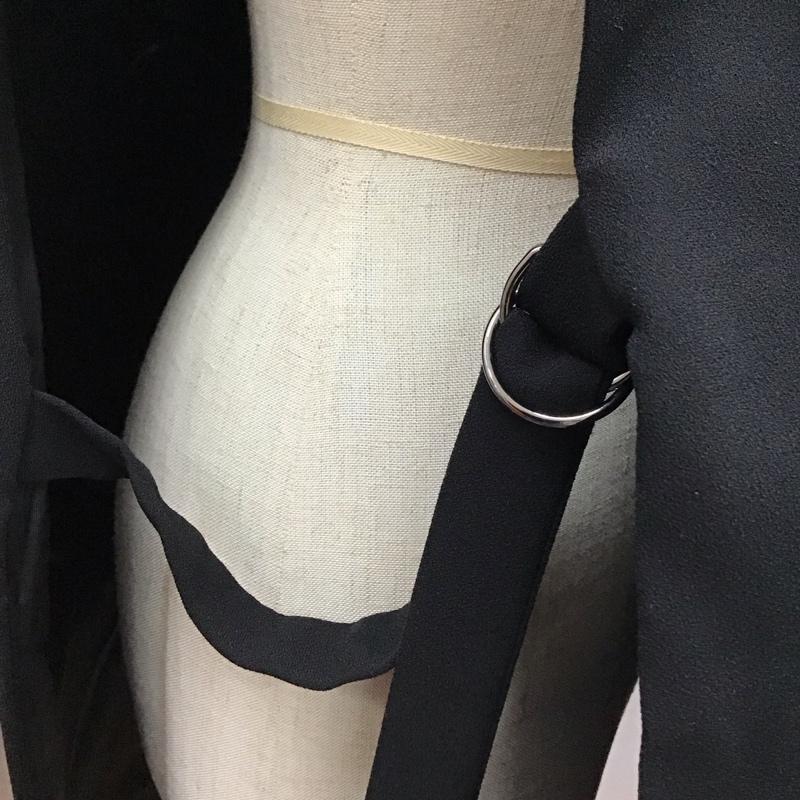 ザラ ZARA ベスト ベスト ロングベスト サイドスリット 前開き S 無地 黒 / ブラック / レディース USED 古着 中古 10117981