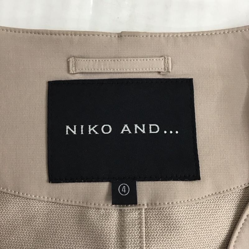 ニコアンド niko and... ジャケット、上着 ジャケット、ブレザー h211mj07ad ブルゾン ダブルポケット オーバーサイズ 4 無地 ベージュ / ベージュ / レディース USED 古着 中古 10122959