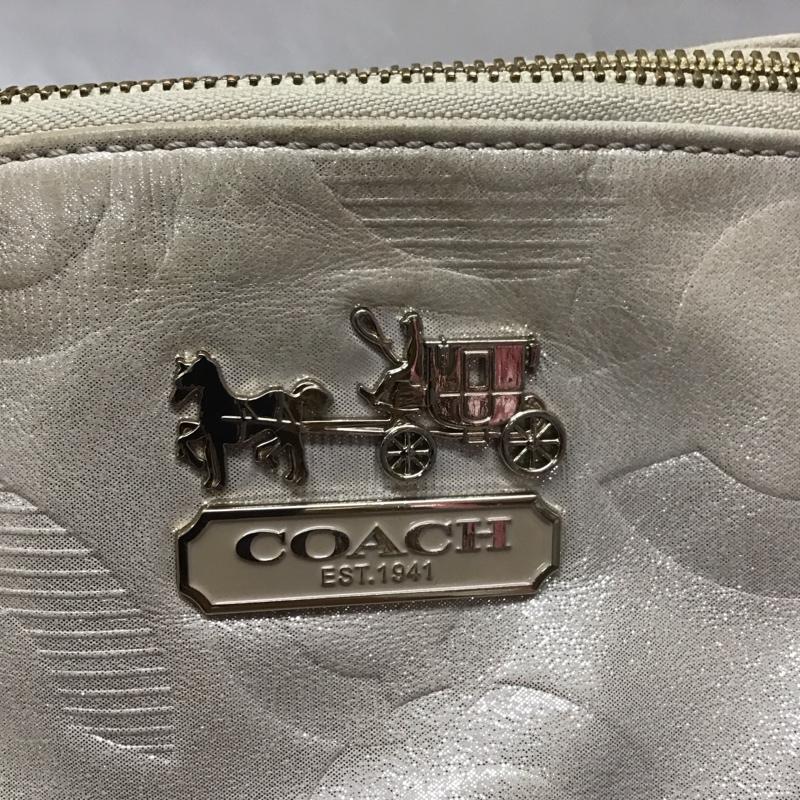 コーチ COACH ハンドバッグ ハンドバッグ G1073-16269 トートバッグ ロゴ、文字 ベージュ / ベージュ / レディース USED 古着 中古 10111770