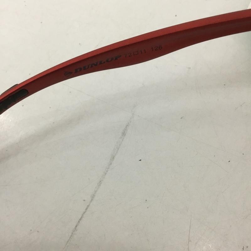 古着 USED めがね・サングラス サングラス DU-010 スポーツサングラス ミラーレンズ 箱有 DUNLOP ロゴ、文字 赤 / レッド / メンズ USED 古着 中古 10126884