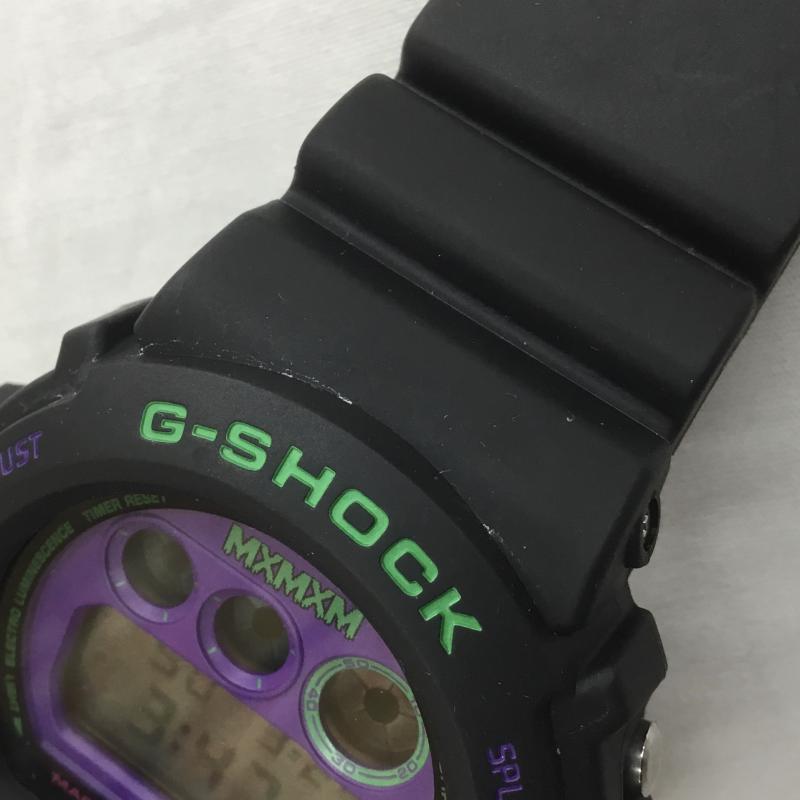 ジーショック G-SHOCK 腕時計 デジタル MxMxM マジカルモッシュミスフィッツ DW-6900FS ロゴ、文字 X プリント 黒 / ブラック / メンズ USED 古着 中古 10108207
