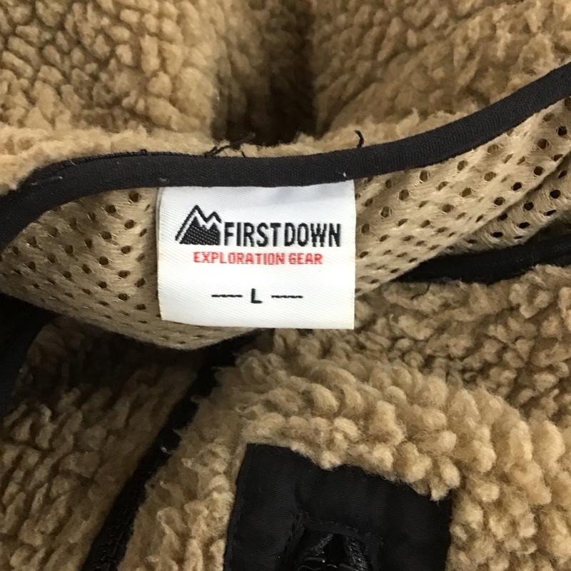 ファーストダウン FIRST DOWN ジャケット、上着 ジャンパー、ブルゾン 642952 フリースジャケット L 無地 茶 / ブラウン / レディース USED 古着 中古 10108487