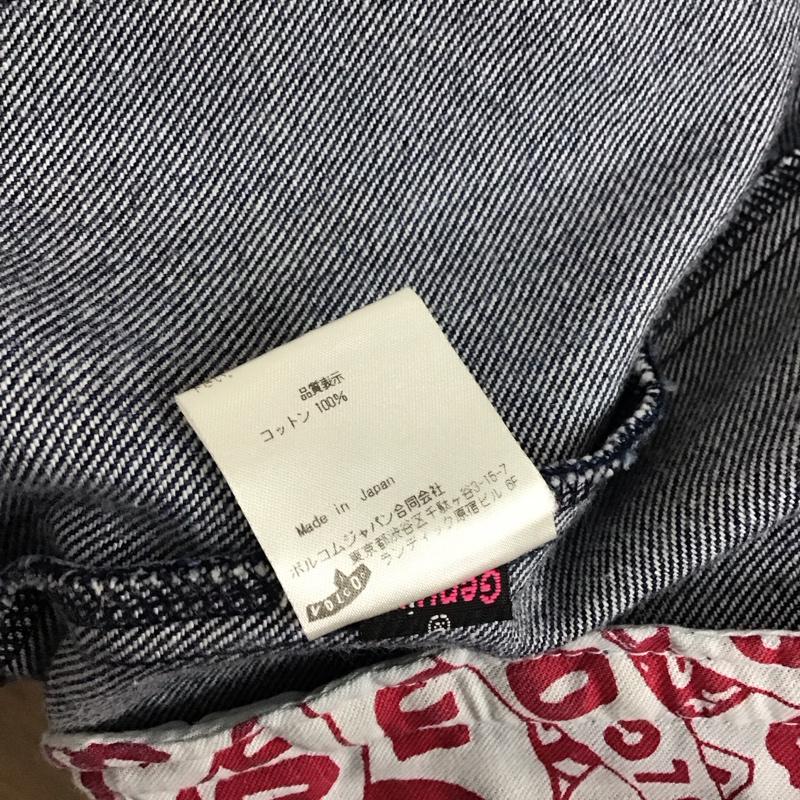 ボルコム VOLCOM ジャケット、上着 ライダース b15113jb raw ライダースジャケット デニムジャケット M ロゴ、文字 インディゴ / インディゴ / レディース USED 古着 中古 10114897