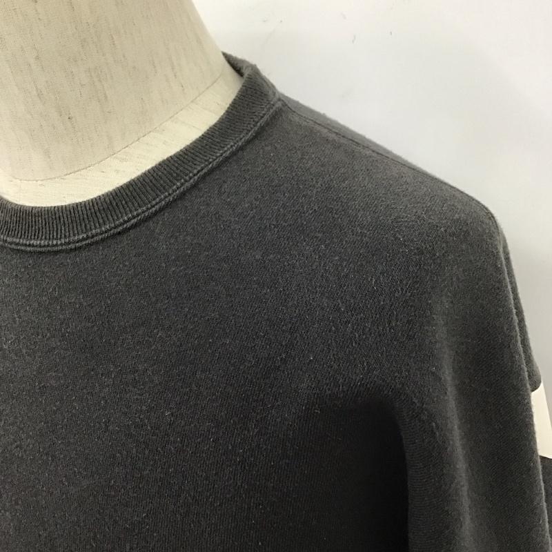 アヴィレックス AVIREX トレーナー 長袖 6173456 スウェット クルーネック 長袖トレーナー M 無地 黒 / ブラック / メンズ USED 古着 中古 10107294