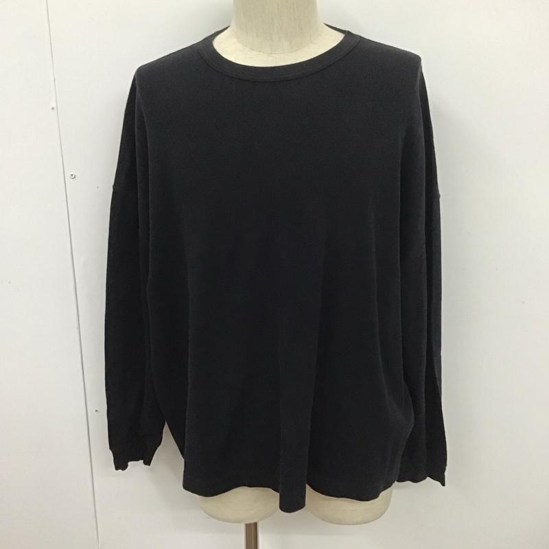 クーティー COOTIE カットソー 長袖 長袖カットソー クルーネックカットソー ロングスリーブカットソー 無地Tシャツ L 無地 黒 / ブラック /  メンズ USED 古着 中古 10110868