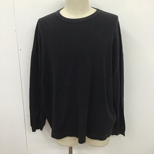 クーティー COOTIE カットソー 長袖 長袖カットソー クルーネックカットソー ロングスリーブカットソー 無地Tシャツ L 無地 黒 / ブラック /  メンズ USED 古着 中古 10110868