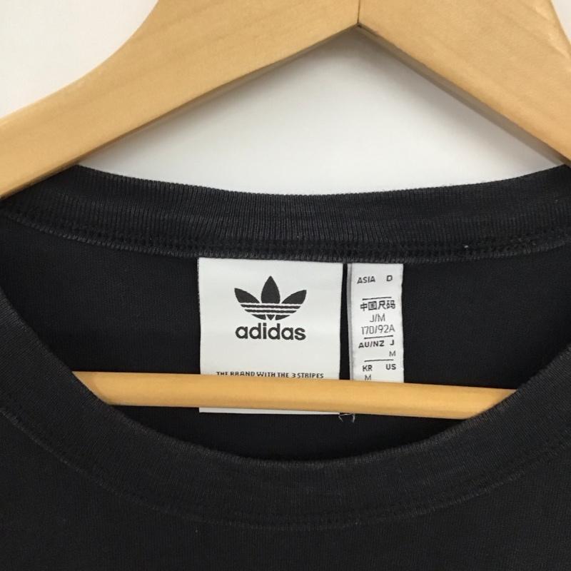 アディダス adidas Tシャツ 半袖 GN3283 M ロゴ、文字 X プリント 黒 / ブラック / メンズ USED 古着 中古 10136883