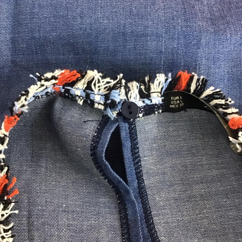ザラベーシック ZARA BASIC ベスト ベスト ノースリーブカットソー プルオーバー ベスト タンクトップ L 総柄 マルチカラー / マルチカラー / レディース USED 古着 中古 10109255