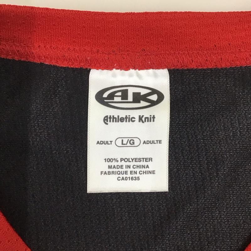 プレジャー PLEASURES カットソー 半袖 RibsHockeyJersey AthleticKnit ユニフォーム カジュアルカットソー L ロゴ、文字 白 / ホワイト / X 黒 / ブラック / X 赤 / レッド /  メンズ USED 古着 中古 10111673