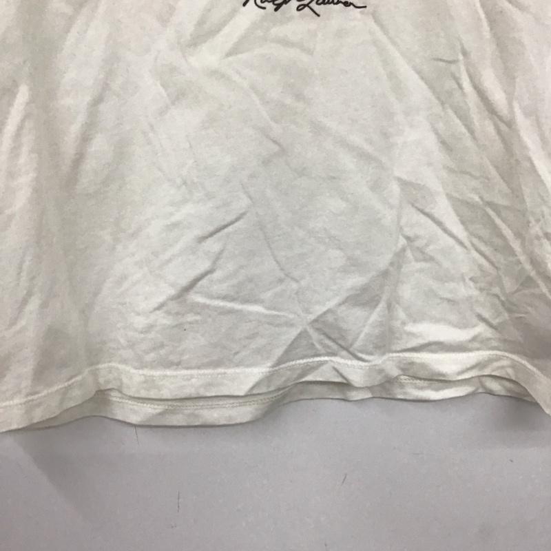 ポロラルフローレン POLO RALPH LAUREN Tシャツ 半袖 POLO BEAR XL プリント 白 / ホワイト / レディース USED 古着 中古 10129861