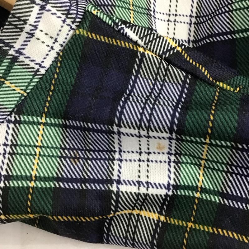 エルエルビーン L.L.Bean カットソー 半袖 半袖カットソー ジップアップネック プルオーバー 90s L チェック マルチカラー / マルチカラー / メンズ USED 古着 中古 10141265
