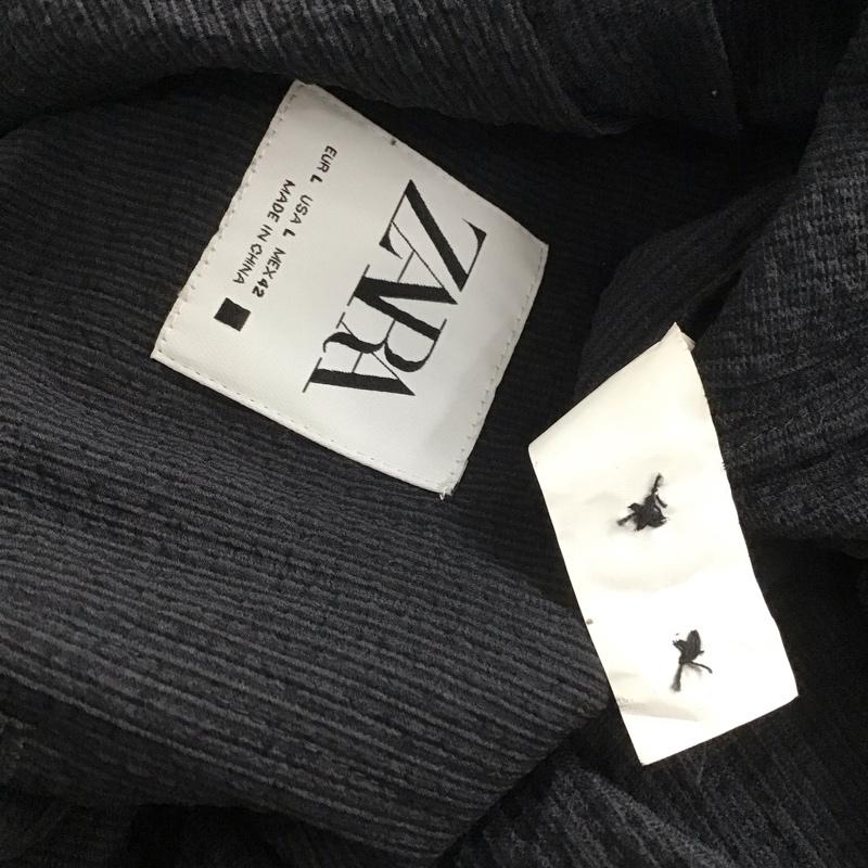 ザラ ZARA ジャケット、上着 ジャケット、ブレザー 長袖ジャケット アウター 前ボタン カラージャケット L 無地 黒 / ブラック / メンズ USED 古着 中古 10138766