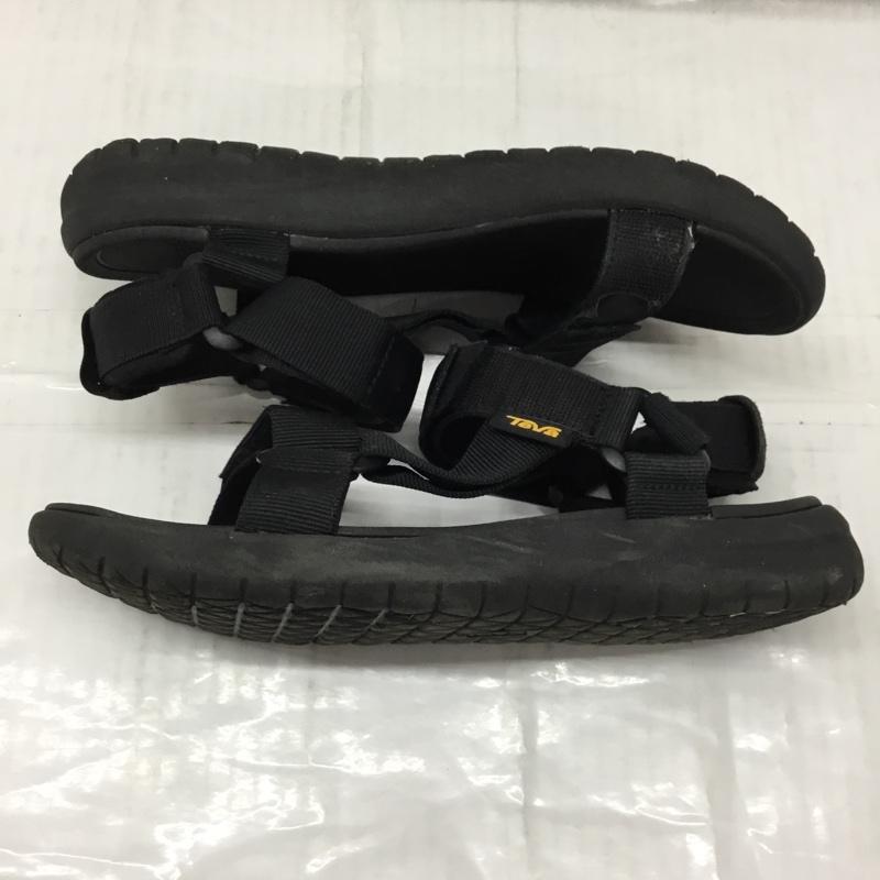 テバ Teva サンダル サンダル 1015156 スポーツサンダル 25cm 25.0cm ロゴ、文字 黒 / ブラック / レディース USED 古着 中古 10107873