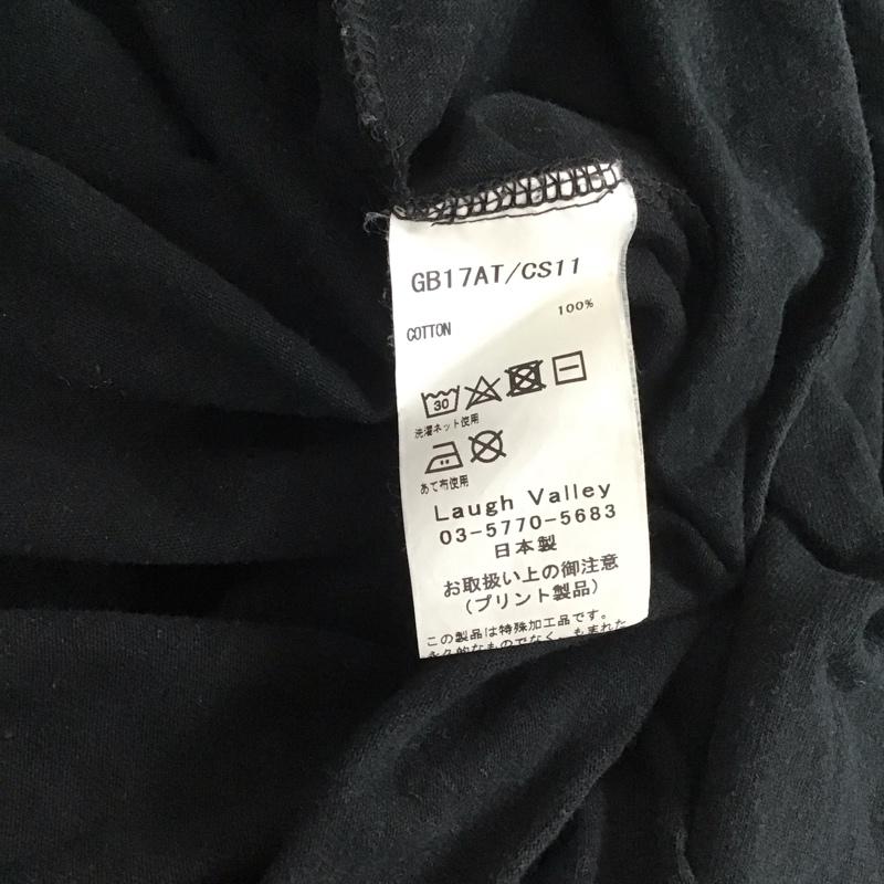 グラム glamb カットソー 長袖 長袖カットソー クルーネックカットソー 長袖Tシャツ ロングスリーブカットソー 4 ロゴ、文字 黒 / ブラック /  メンズ USED 古着 中古 10111098