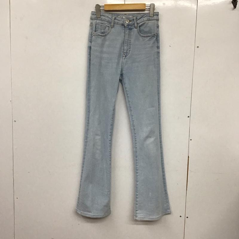 ザラ ZARA パンツ デニム、ジーンズ デニムパンツ スリムパンツ カジュアルパンツ ストレッチパンツ 34 無地 インディゴ / インディゴ / レディース USED 古着 中古 10136761
