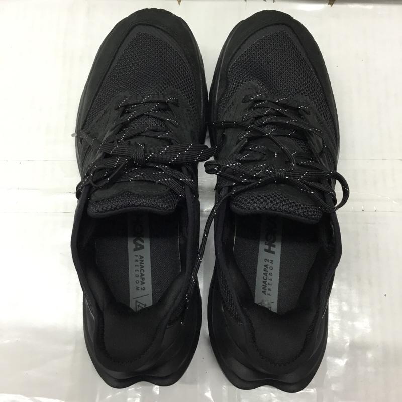 ホカオネオネ HOKA ONEONE スニーカー スニーカー 1155192 M ANACAPA 2 FREEDOM 26.5cm トレッキングシューズ 26.5cm ロゴ、文字 黒 / ブラック / メンズ USED 古着 中古 10121490