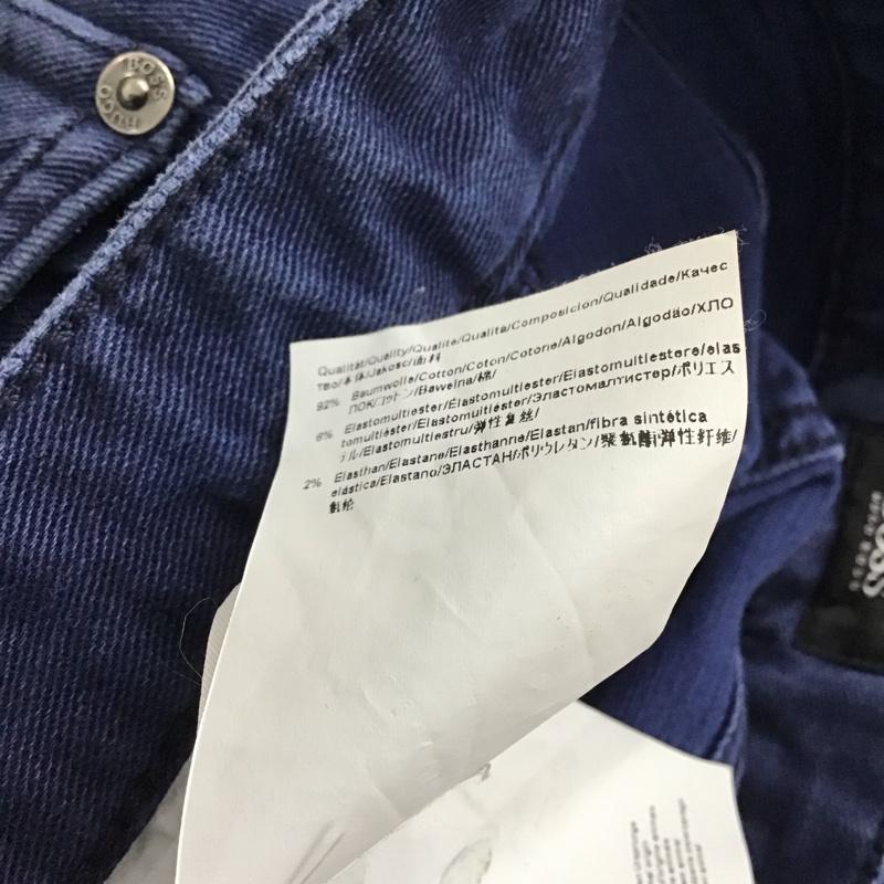 ヒューゴボス HUGO BOSS パンツ デニム、ジーンズ スリムパンツ ストレッチパンツ カジュアルパンツ 32インチ 無地 紺 / ネイビー / メンズ USED 古着 中古 10128686