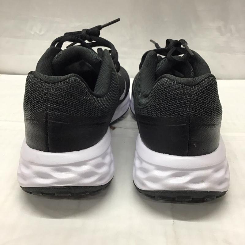 ナイキ NIKE スニーカー スニーカー DC3729-003 REVOLUTION 6 24cm 24.0cm ロゴ、文字 黒 / ブラック / X 白 / ホワイト / レディース USED 古着 中古 10117342