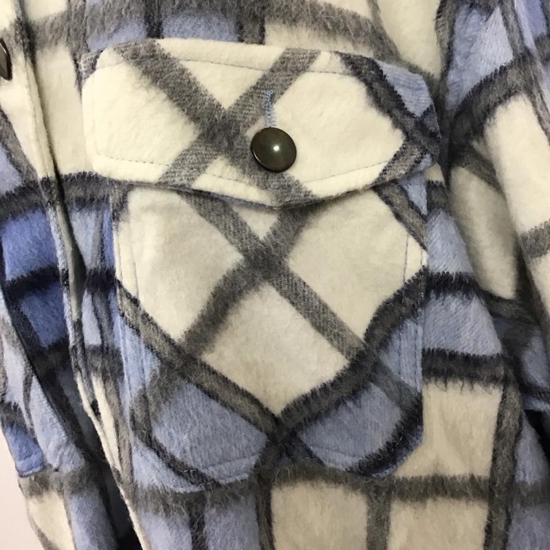 ザラ ZARA ジャケット、上着 ジャケット、ブレザー 長袖ジャケット アウター 前ボタン チェックシャツ L チェック マルチカラー / マルチカラー / レディース USED 古着 中古 10126084