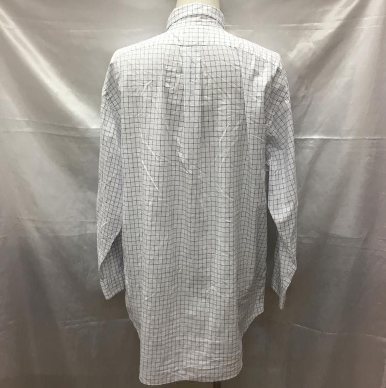ラルフローレン RALPHLAUREN シャツ、ブラウス 長袖 長袖シャツ チェックシャツ カラーシャツ 長袖カットソー チェック 白 / ホワイト / X 青 / ブルー /  メンズ USED 古着 中古 10113321
