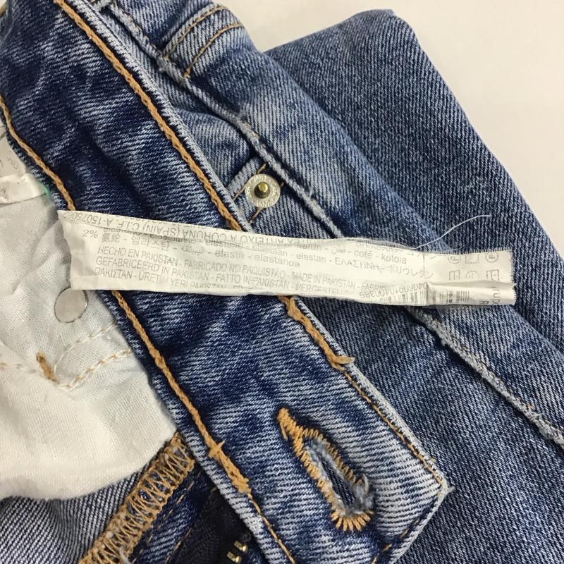 ザラ ZARA パンツ デニム、ジーンズ 38 無地 水色 / ライトブルー / レディース USED 古着 中古 10130988